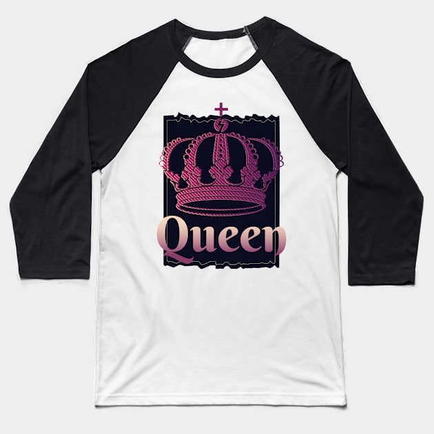 Queen Baseball T-Shirt by madeinchorley